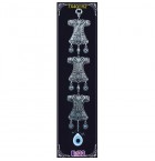 Silver Plated  Metal Dervish Vest Tripple Wall Hanging