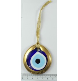 Gold Trim 5.5 cm Turkish Evil Eye bead