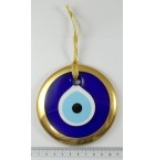 13 cm Gold Trim Turkish Evil Eye Bead
