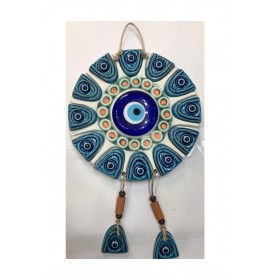 Ceramic Evil Eye Nest Wall Ornament