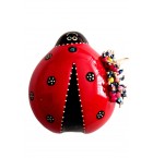 Ceramic Red Ladybug Wall Ornament Souvenirs