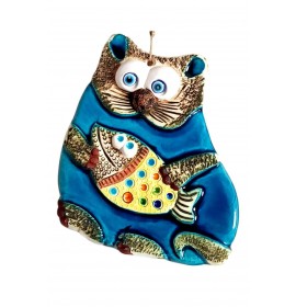 Ceramic Wall Decor Decorative Wall Ornament With Fish And Sea Lion