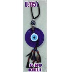 WOOL ROPE MACRAME WITH EVIL EYE WALL HANGING