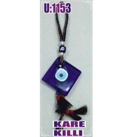 WOOL ROPE MACRAME WITH EVIL EYE WALL HANGING