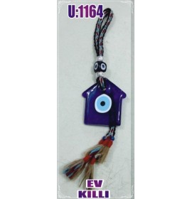 WOOL ROPE MACRAME WITH EVIL EYE WALL HANGING