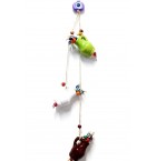 Evil Eye Beaded Ceramic Flowerpot Door And Wall Ornament