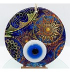 Sun and Space  fusion glass and evil eye wall decor
