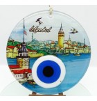 İstanbul fusion glass and evil eye wall decor