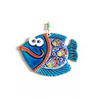 Pensive Fish Decorative Ceramic Wall Ornament