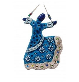 Whirling Dervish Double Glazed Ceramic Wall Decoration
