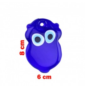 Owl  Turkish evil eye bead 