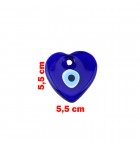 Heart Turkish evil eye bead