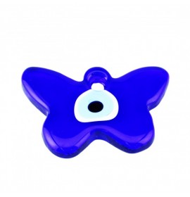 Butterfly Turkish evil eye bead
