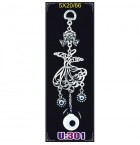  Silver Plated Metal Whirling Dervish with Evil Eye Bead
