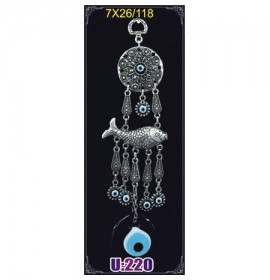 Silver Plated  Metal Fish  Wall Hanging