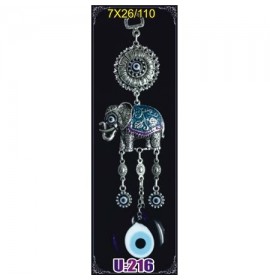 Silver Plated  Metal Elephant Wall Hanging