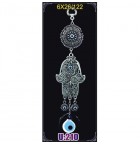 Silver Plated  Metal Hamsa Wall Hanging