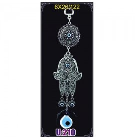 Silver Plated  Metal Hamsa Wall Hanging