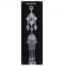 Silver Plated  Metal Hamsa Wall Hanging