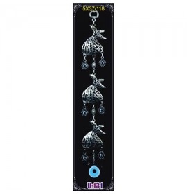 Silver Plated  Metal Whirling Dervish Triple Wall Hanging