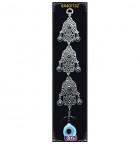 Silver Plated  Metal Hamsa Triple Wall Hanging