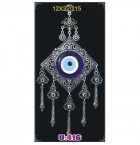 Silver Plated  Metal Evil Eye Wall Hanging