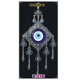 Silver Plated  Metal Evil Eye Wall Hanging