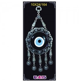 Silver Plated  Metal Evil Eye Wall Hanging