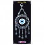 Silver Plated  Metal Evil Eye Wall Hanging