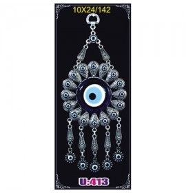 Silver Plated  Metal Evil Eye Wall Hanging