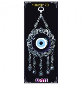 Silver Plated  Metal Evil Eye Wall Hanging