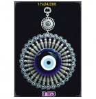 Silver Plated  Metal Evil Eye Wall Hanging