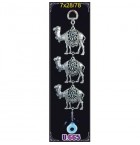 Silver Plated  Metal Camel Tripple Wall Hanging